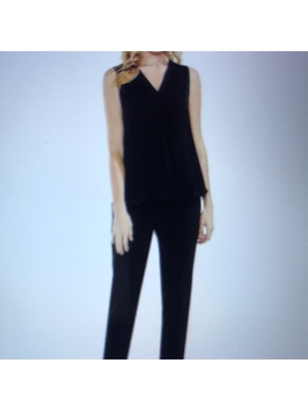 NWT Vince Camuto Pleat Sleeveless Rumple Blouse Size XS - Picture 3 of 11